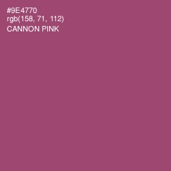#9E4770 - Cannon Pink Color Image